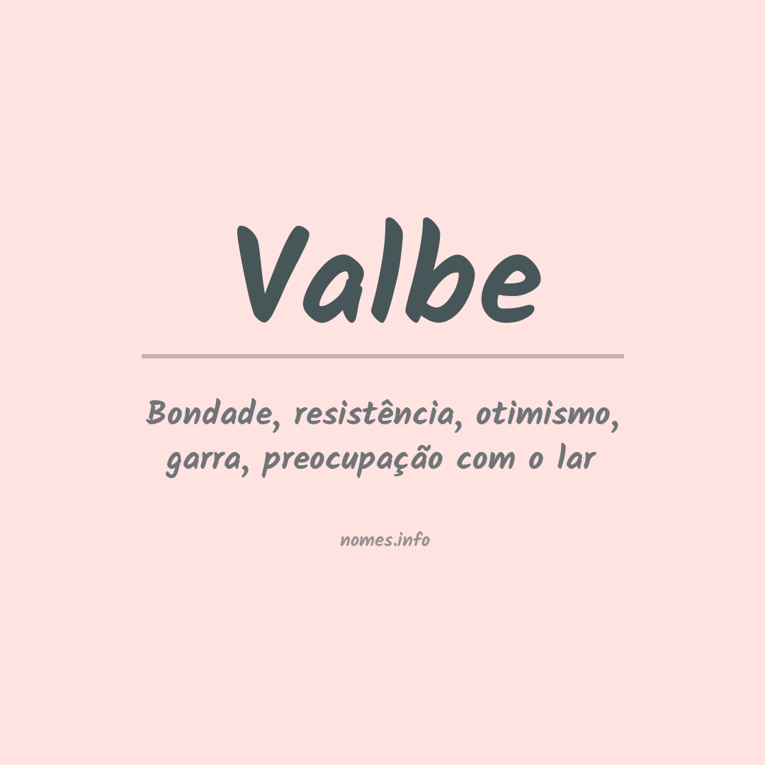 Significado do nome Valbe