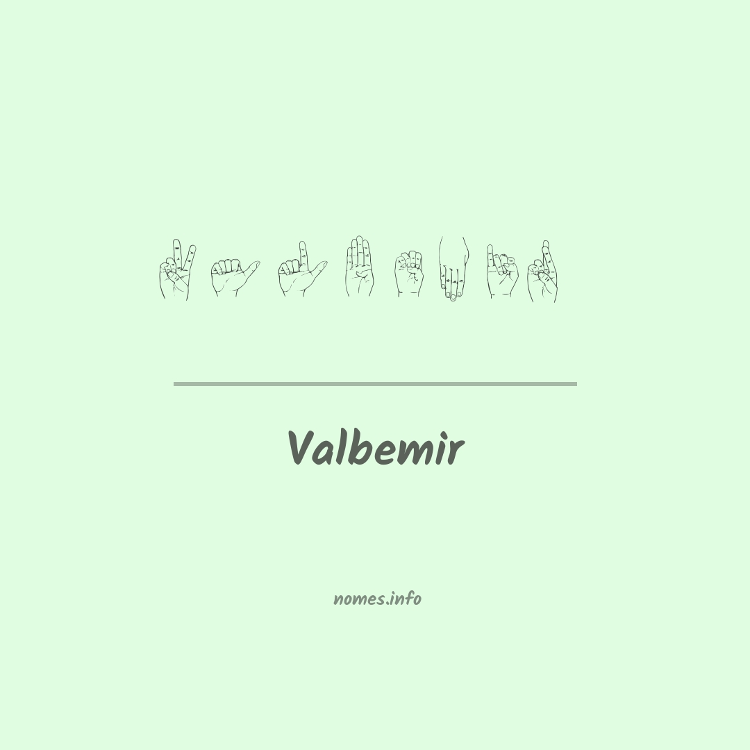 Valbemir em Libras
