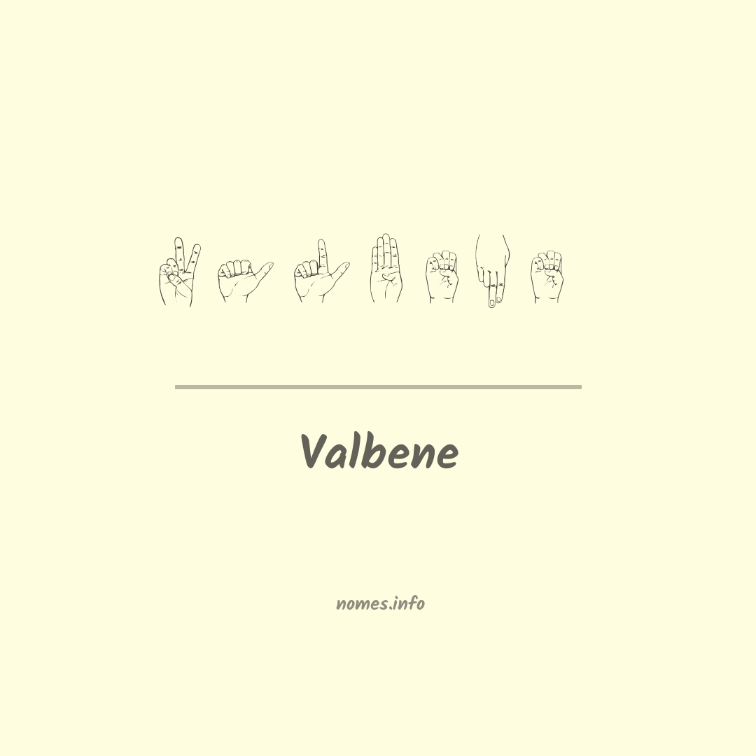 Valbene em Libras