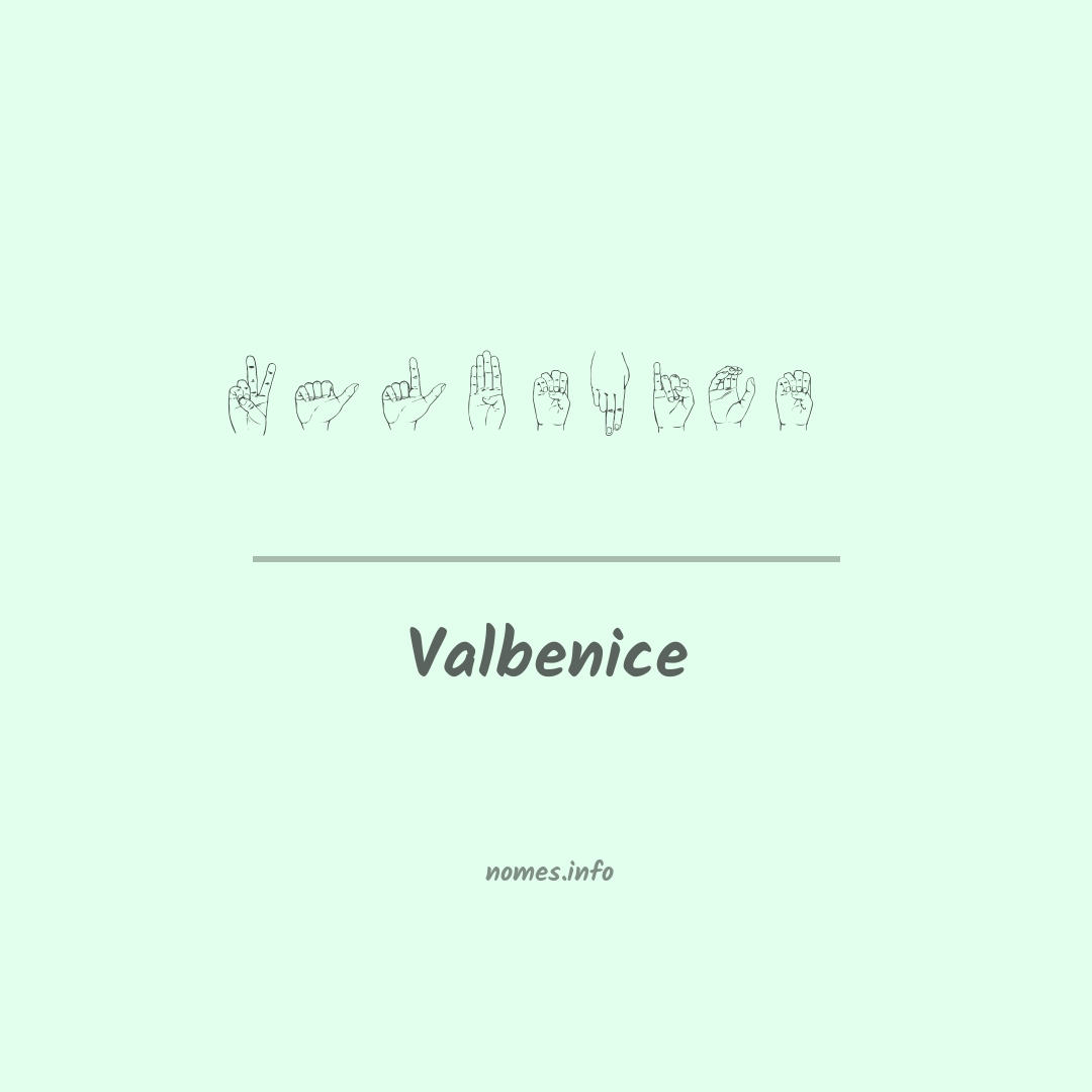 Valbenice em Libras
