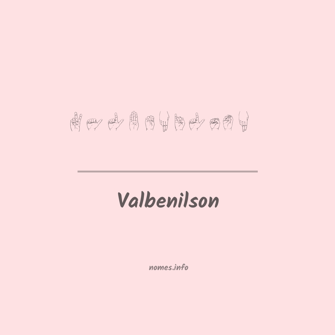 Valbenilson em Libras
