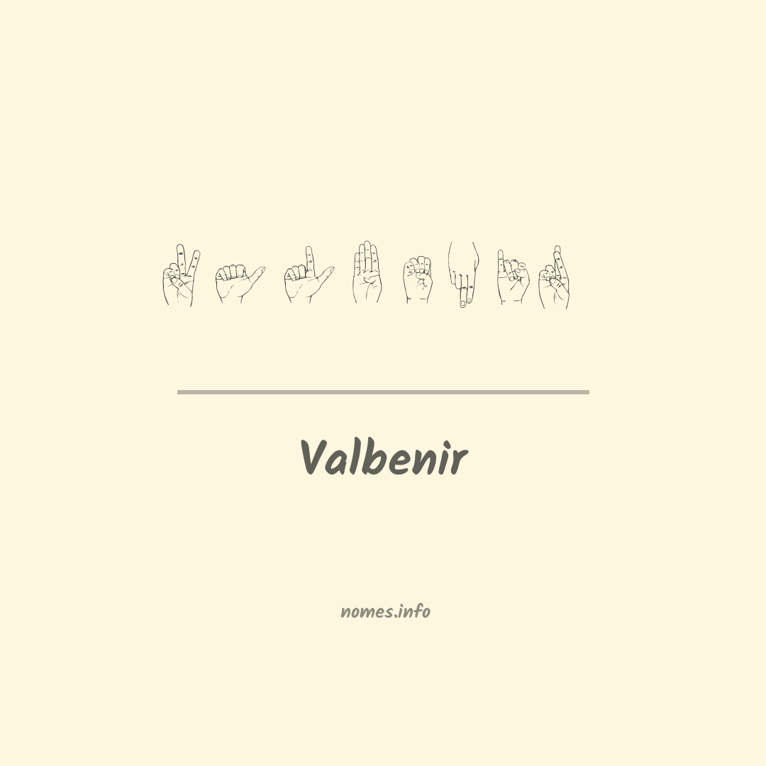 Valbenir em Libras