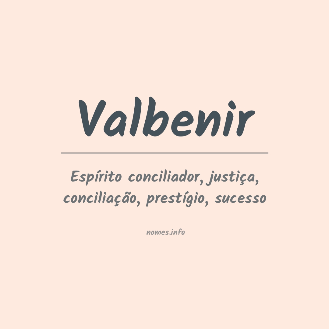 Significado do nome Valbenir