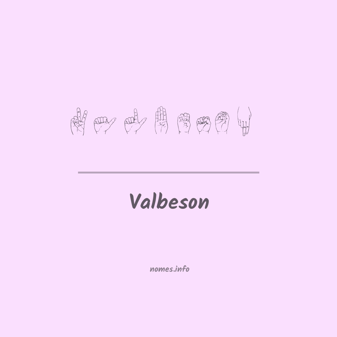 Valbeson em Libras