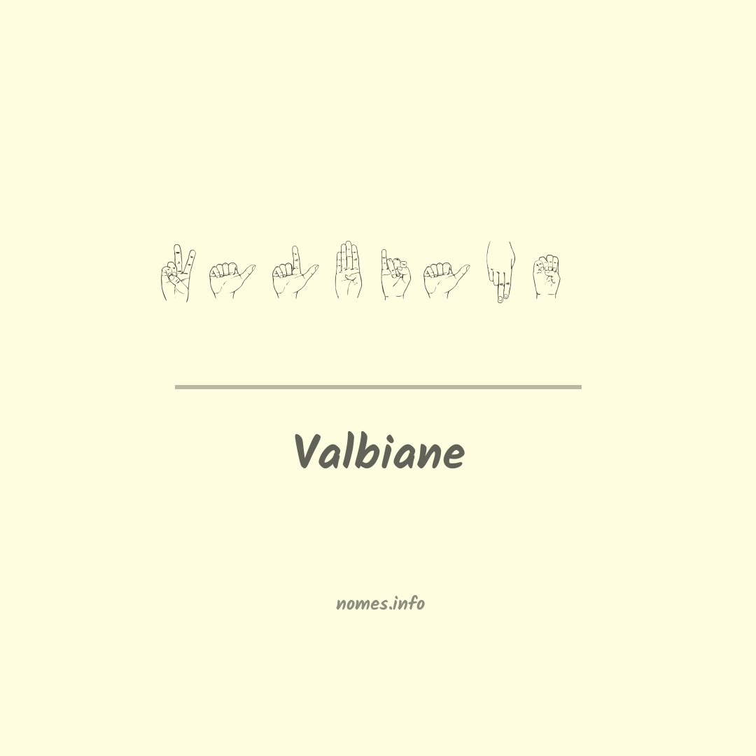 Valbiane em Libras