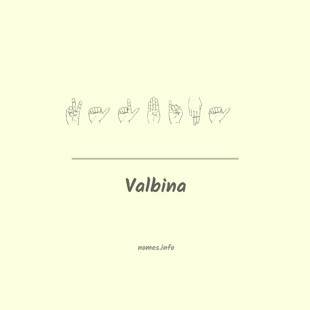 Valbina em Libras