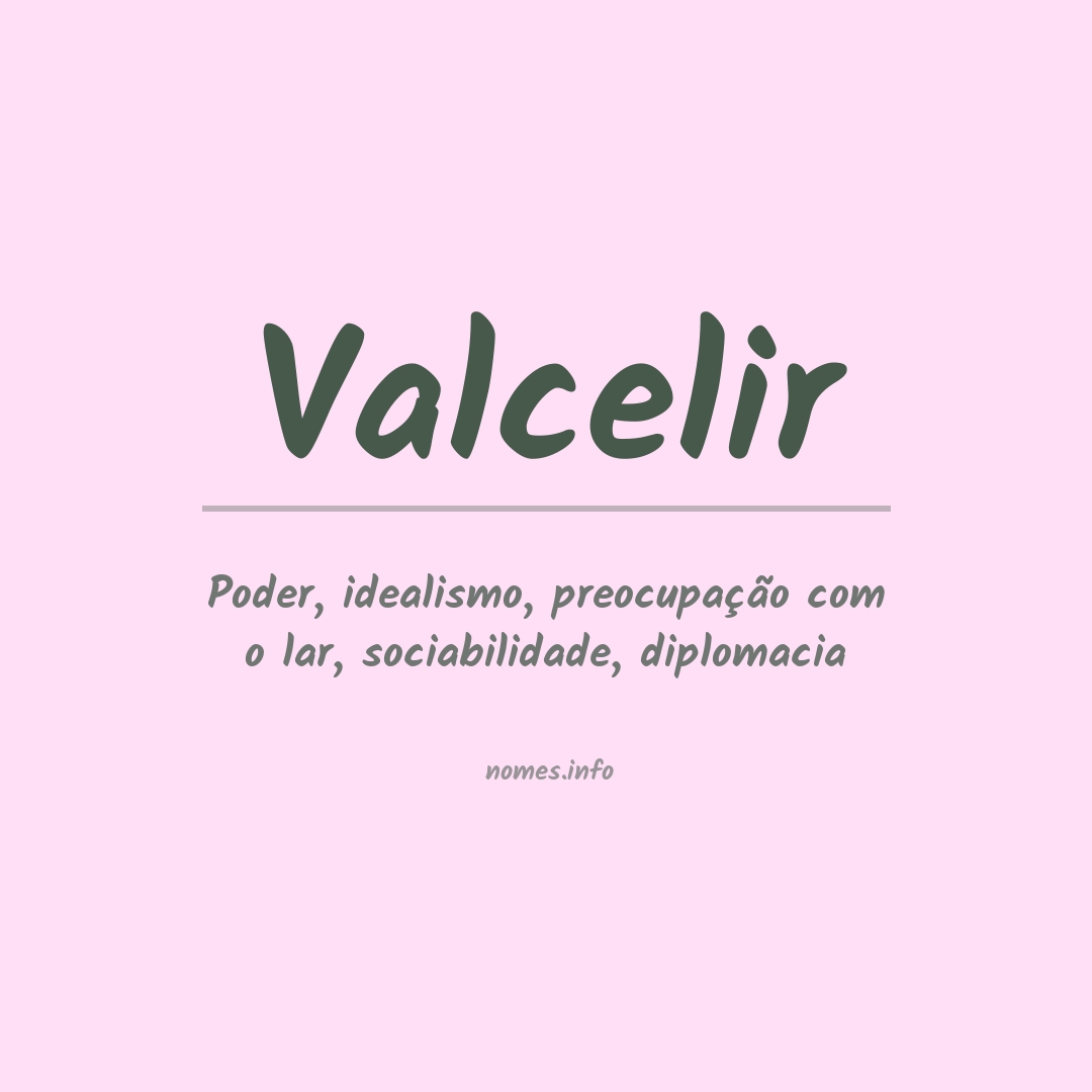 Significado do nome Valcelir