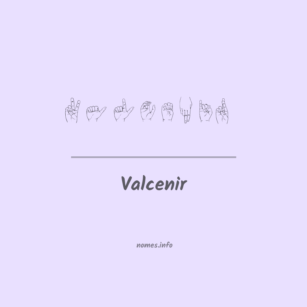 Valcenir em Libras
