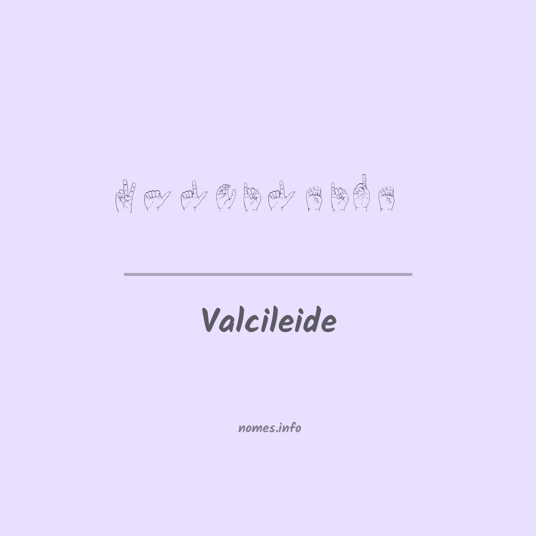 Valcileide em Libras