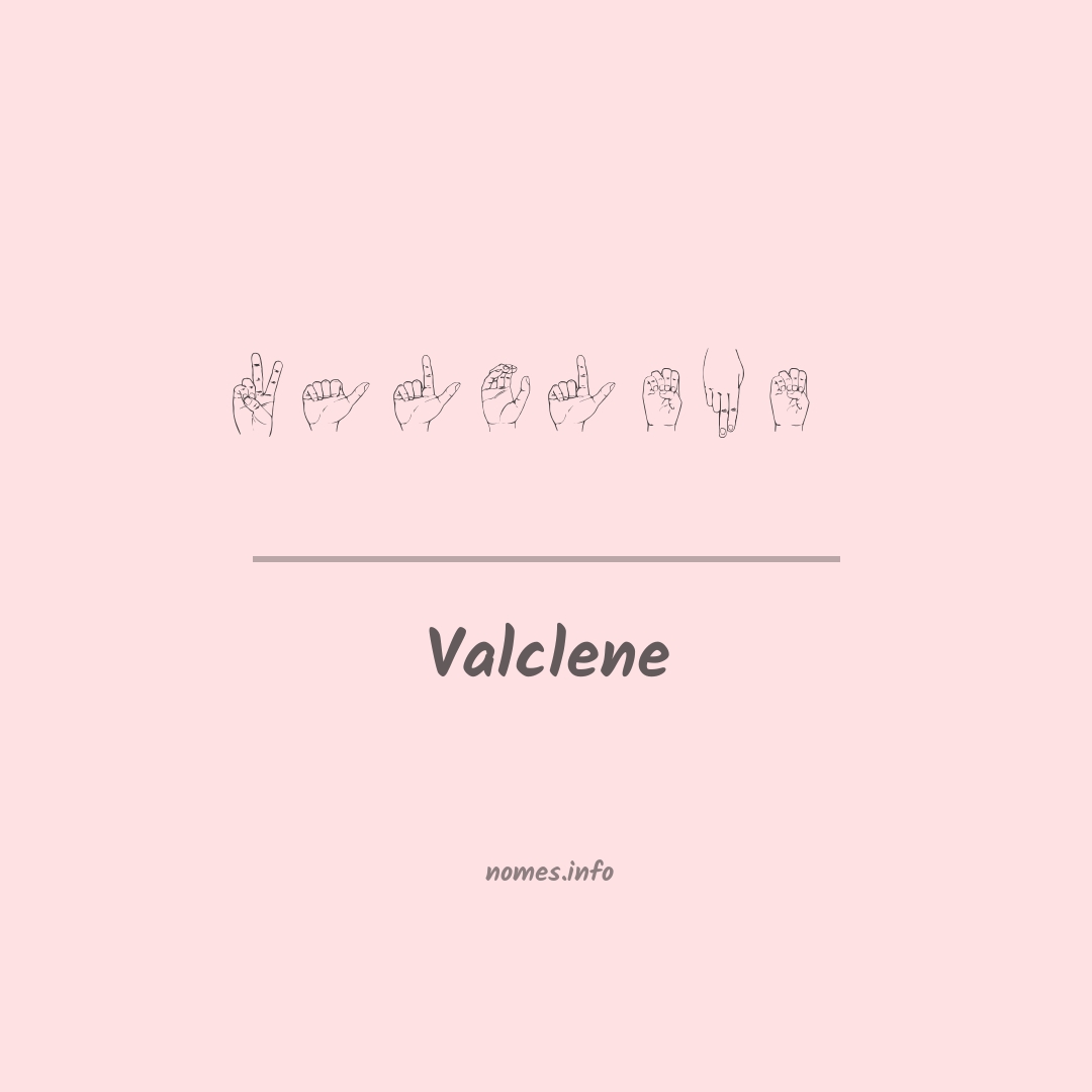 Valclene em Libras
