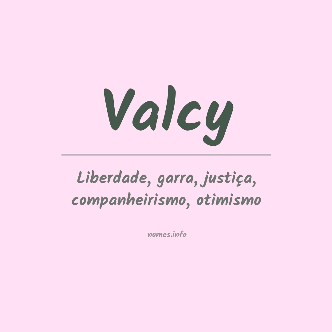 Significado do nome Valcy