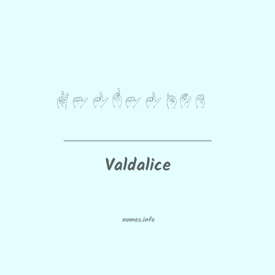 Valdalice em Libras