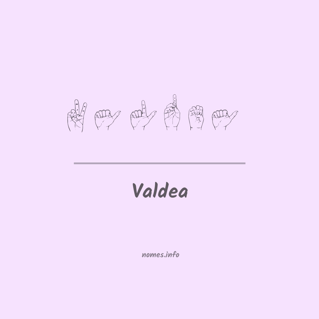 Valdea em Libras