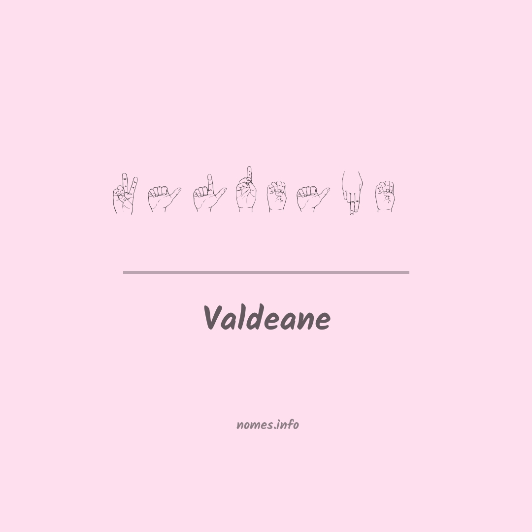Valdeane em Libras