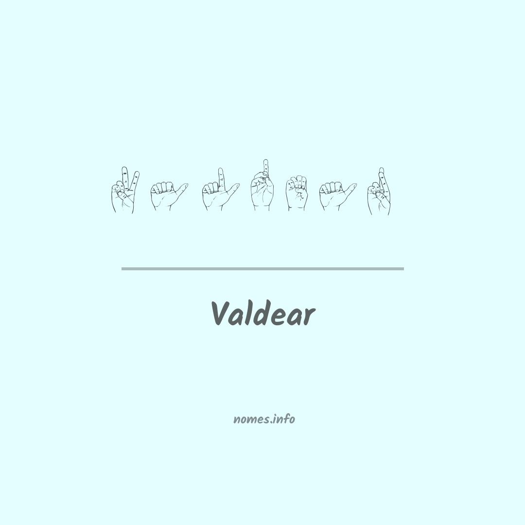 Valdear em Libras