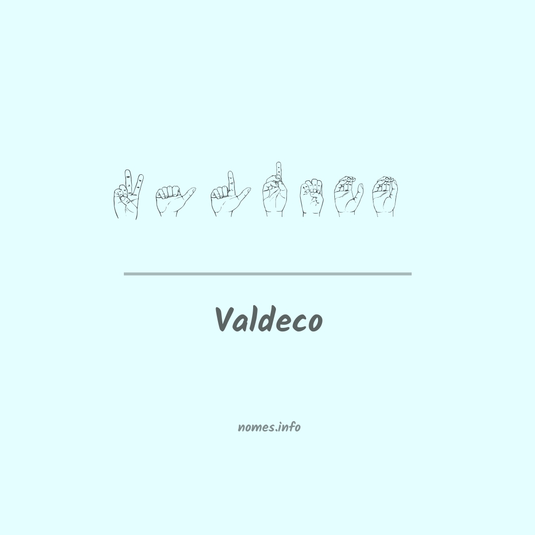 Valdeco em Libras