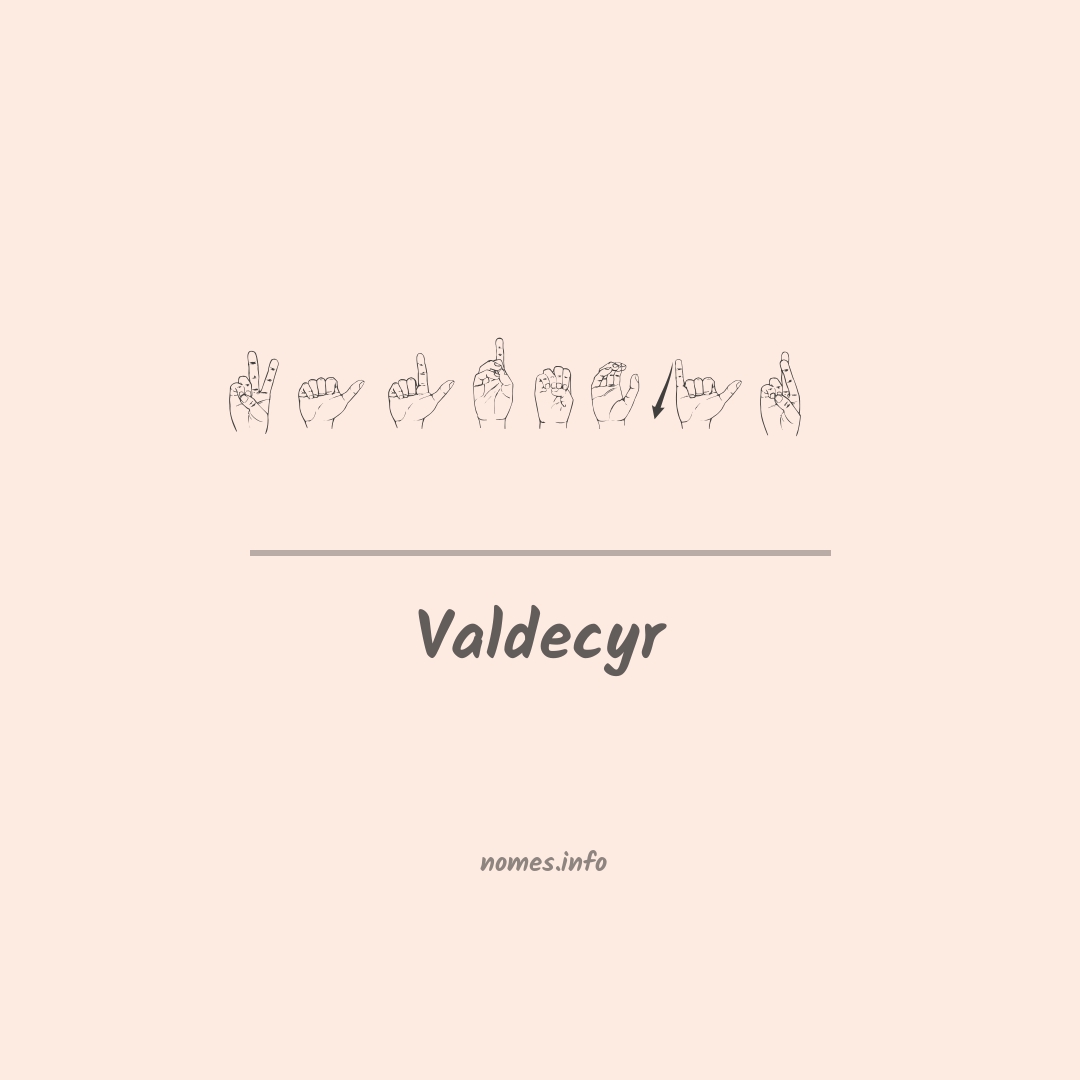 Valdecyr em Libras