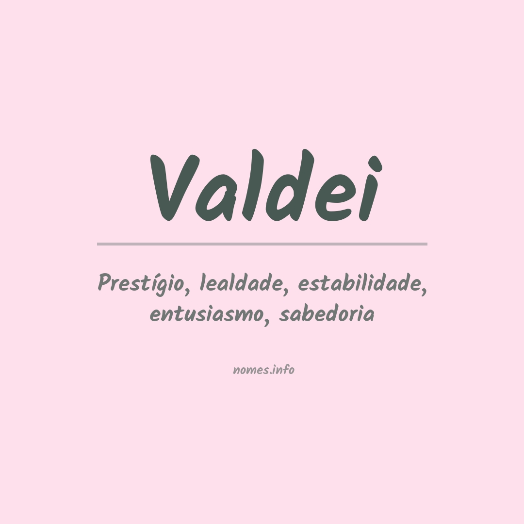 Significado do nome Valdei