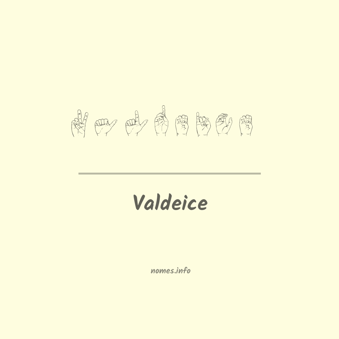 Valdeice em Libras