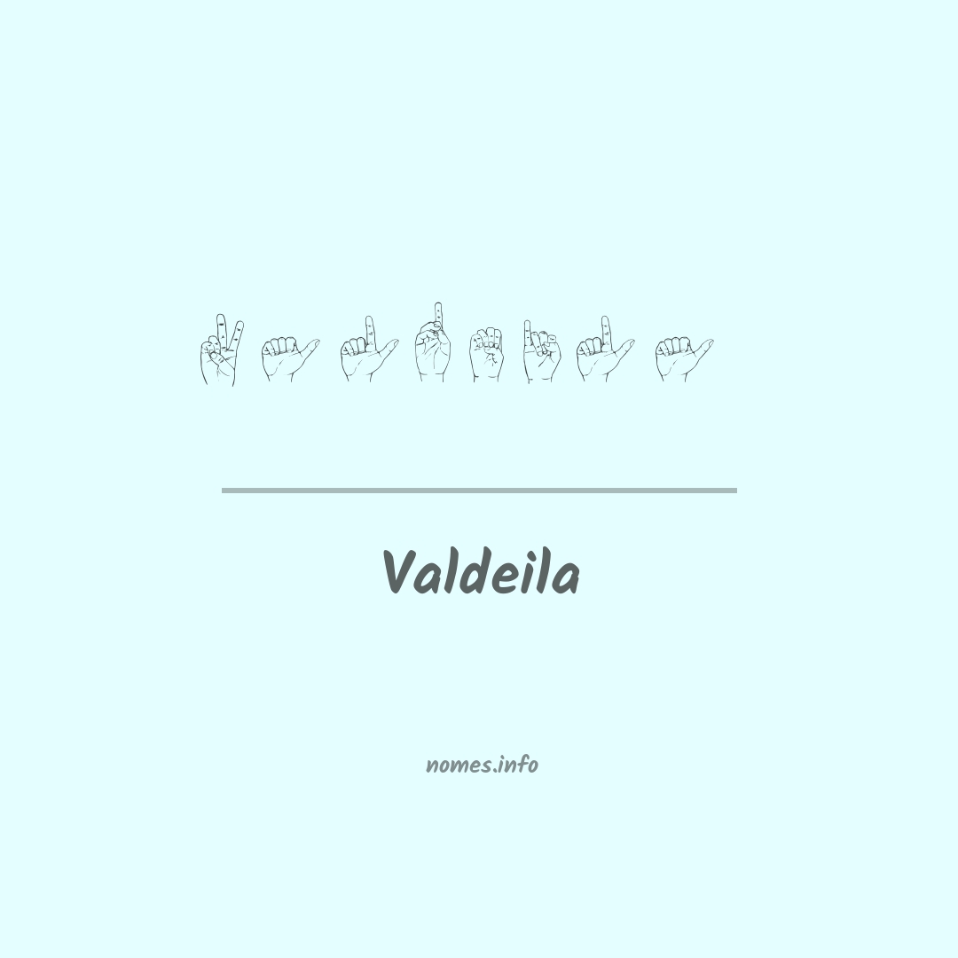 Valdeila em Libras