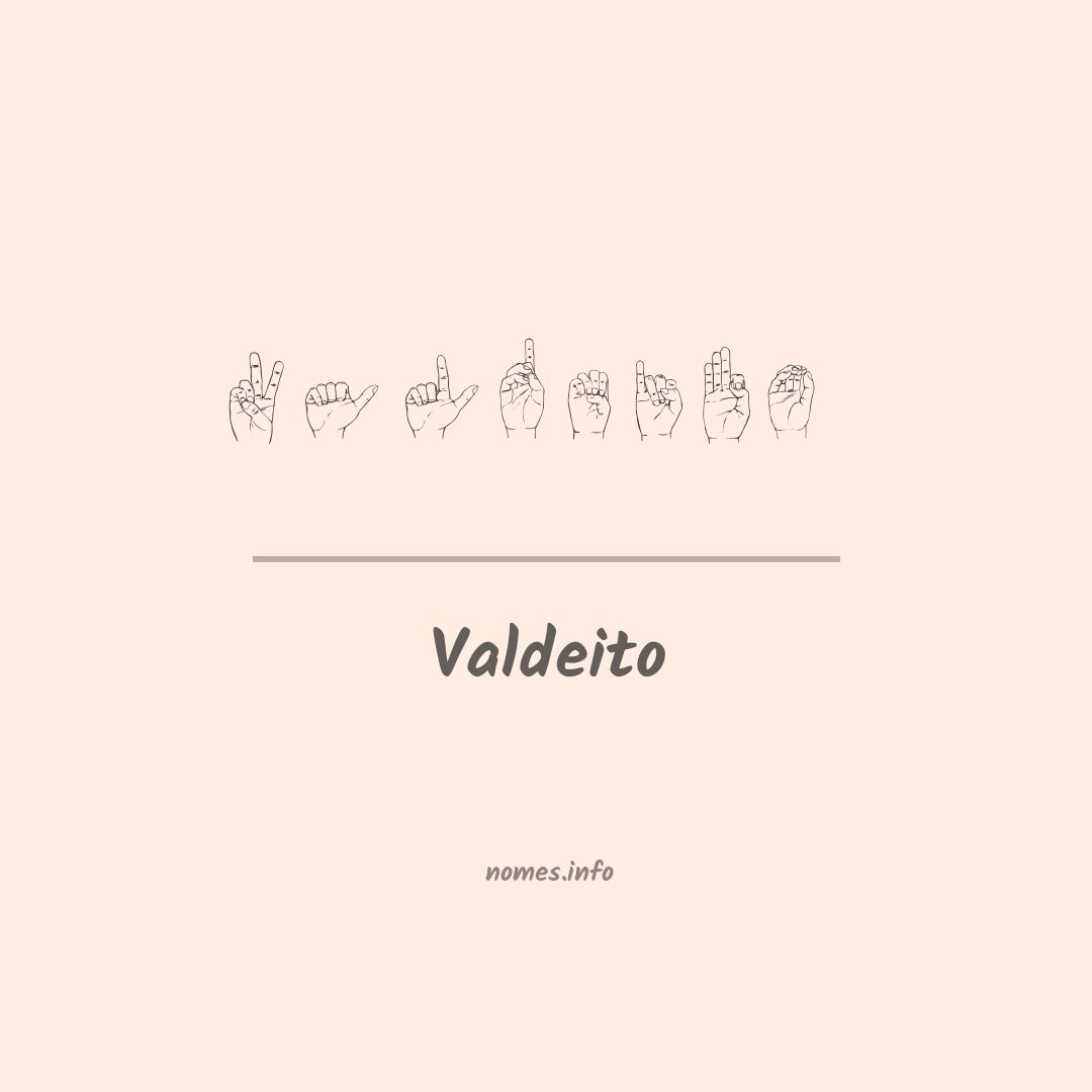 Valdeito em Libras