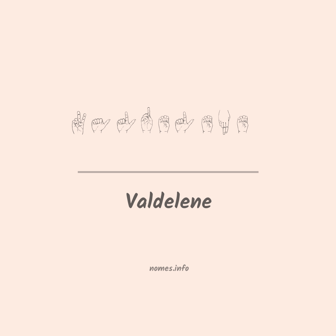 Valdelene em Libras
