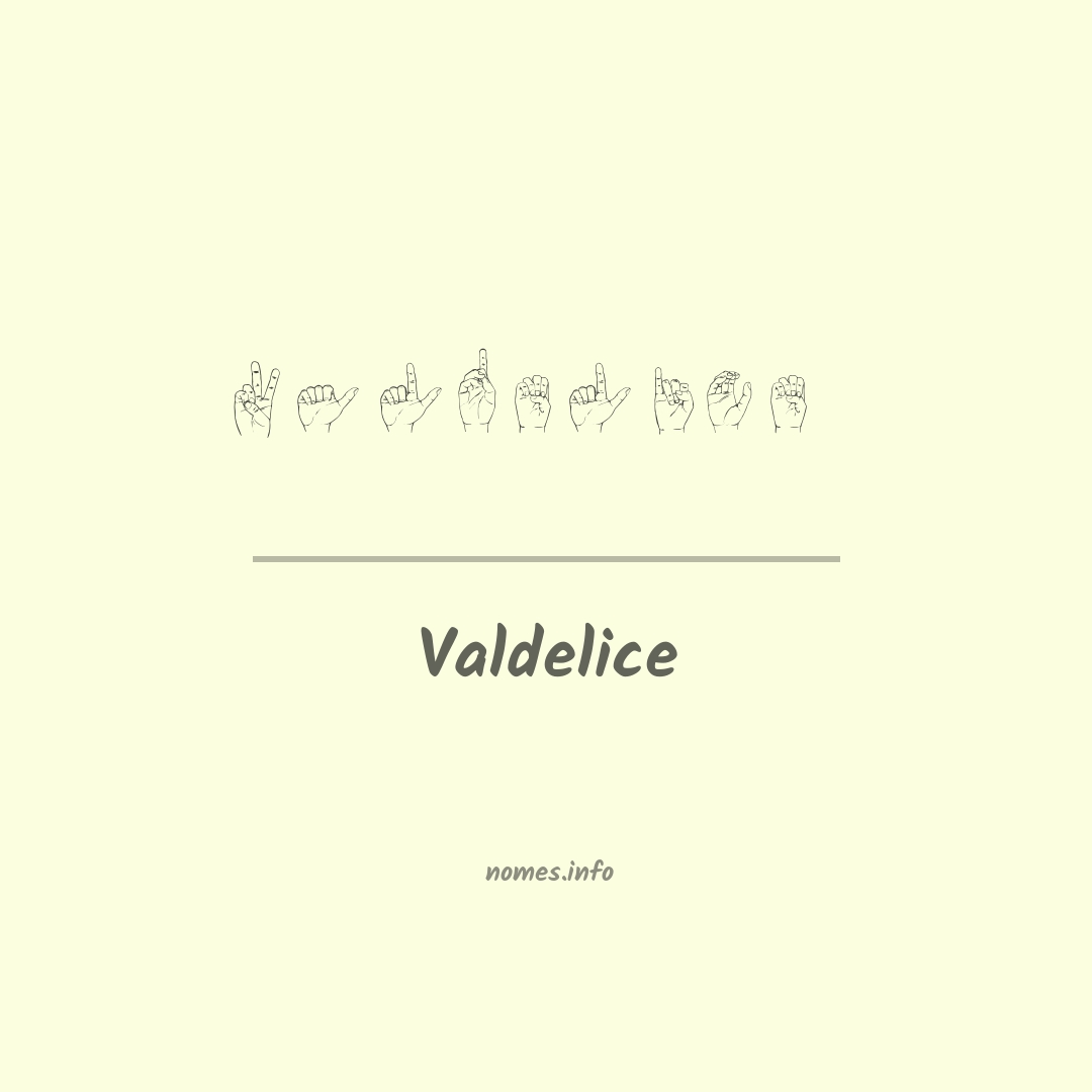 Valdelice em Libras