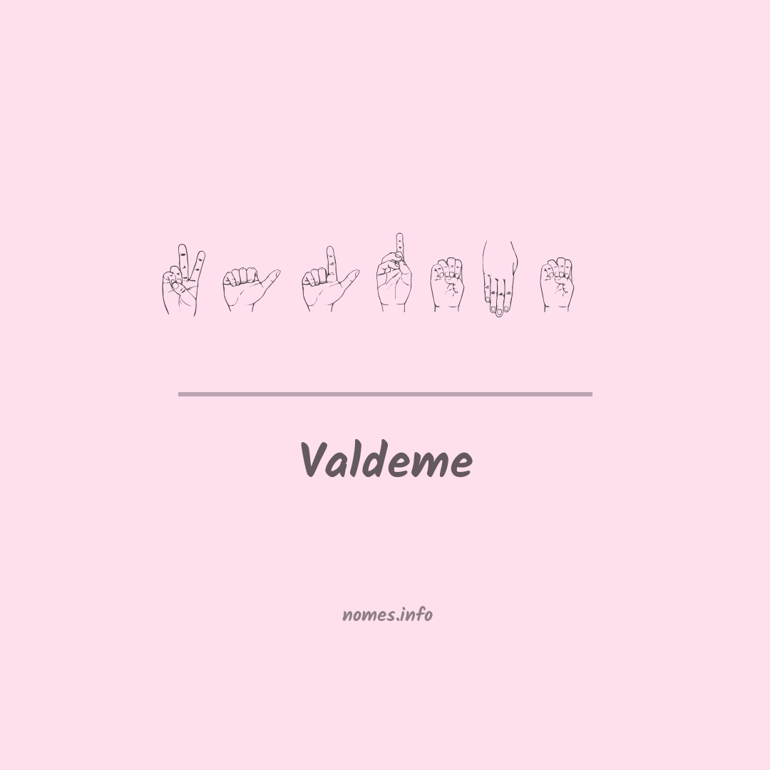 Valdeme em Libras