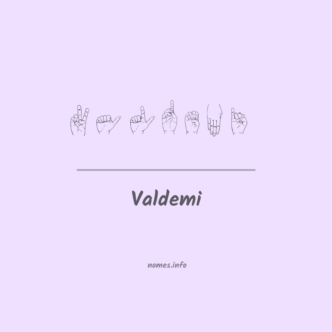 Valdemi em Libras