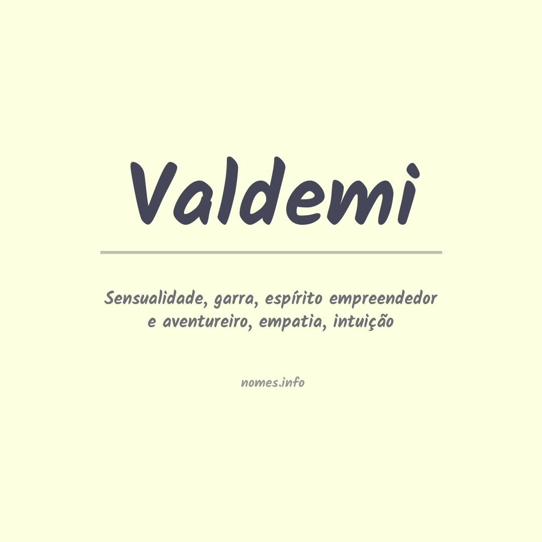Significado do nome Valdemi