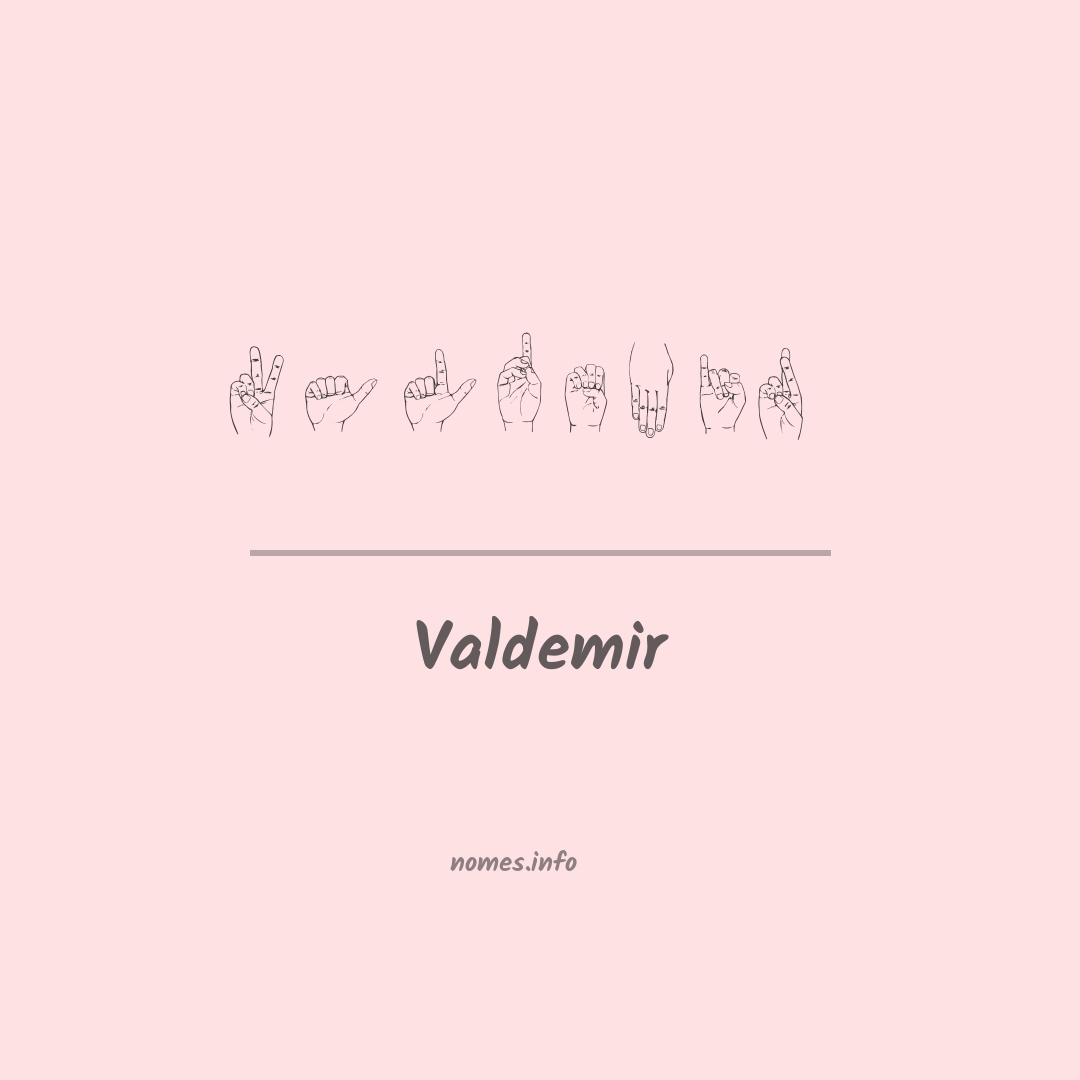 Valdemir em Libras