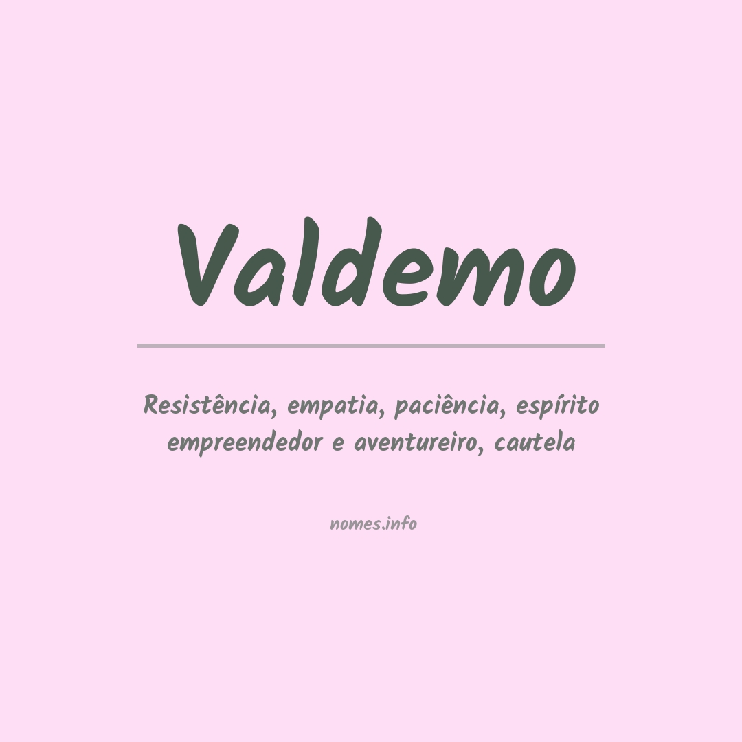 Significado do nome Valdemo