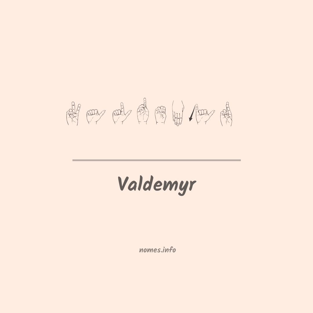 Valdemyr em Libras