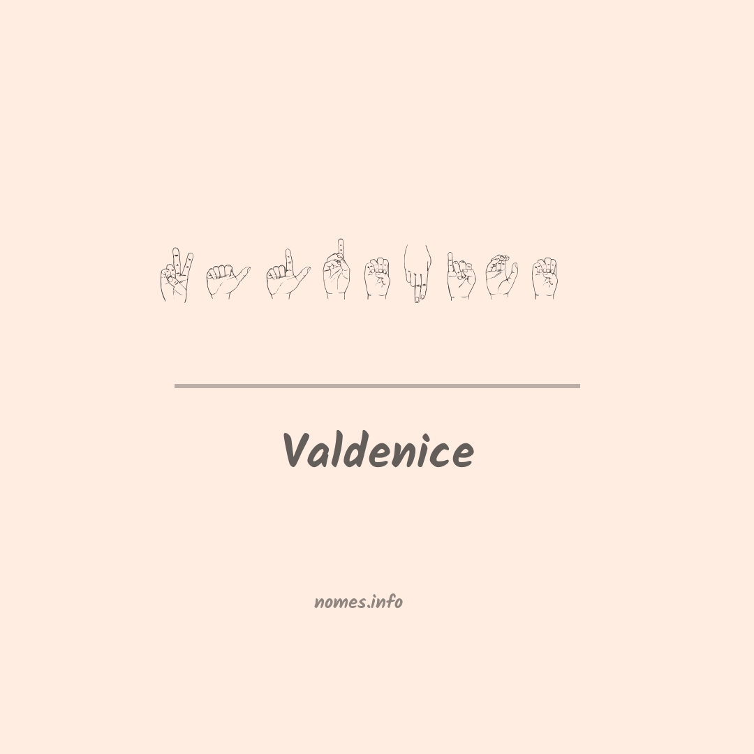 Valdenice em Libras