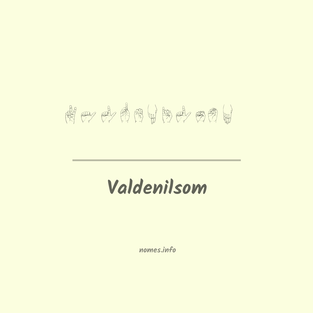 Valdenilsom em Libras