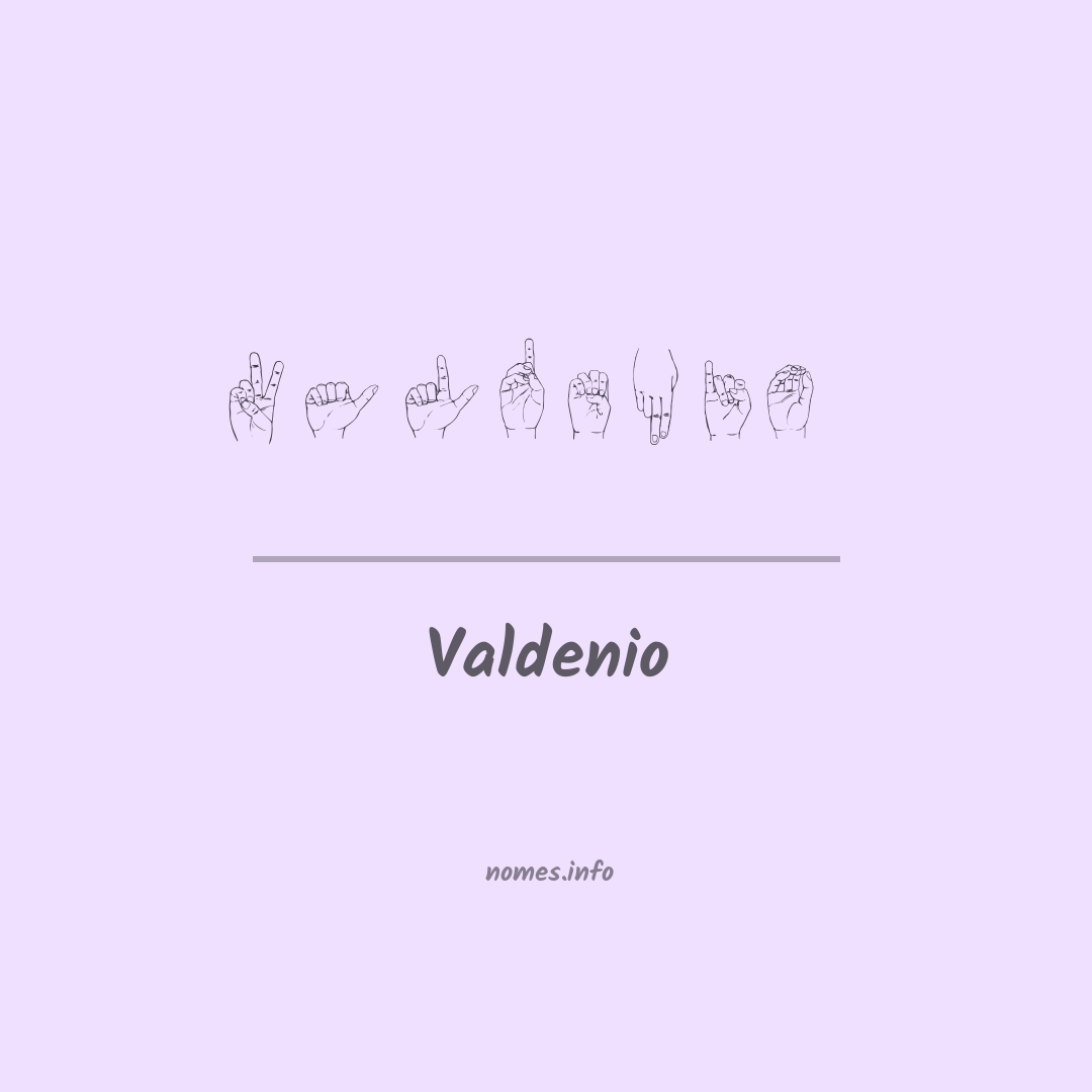 Valdenio em Libras