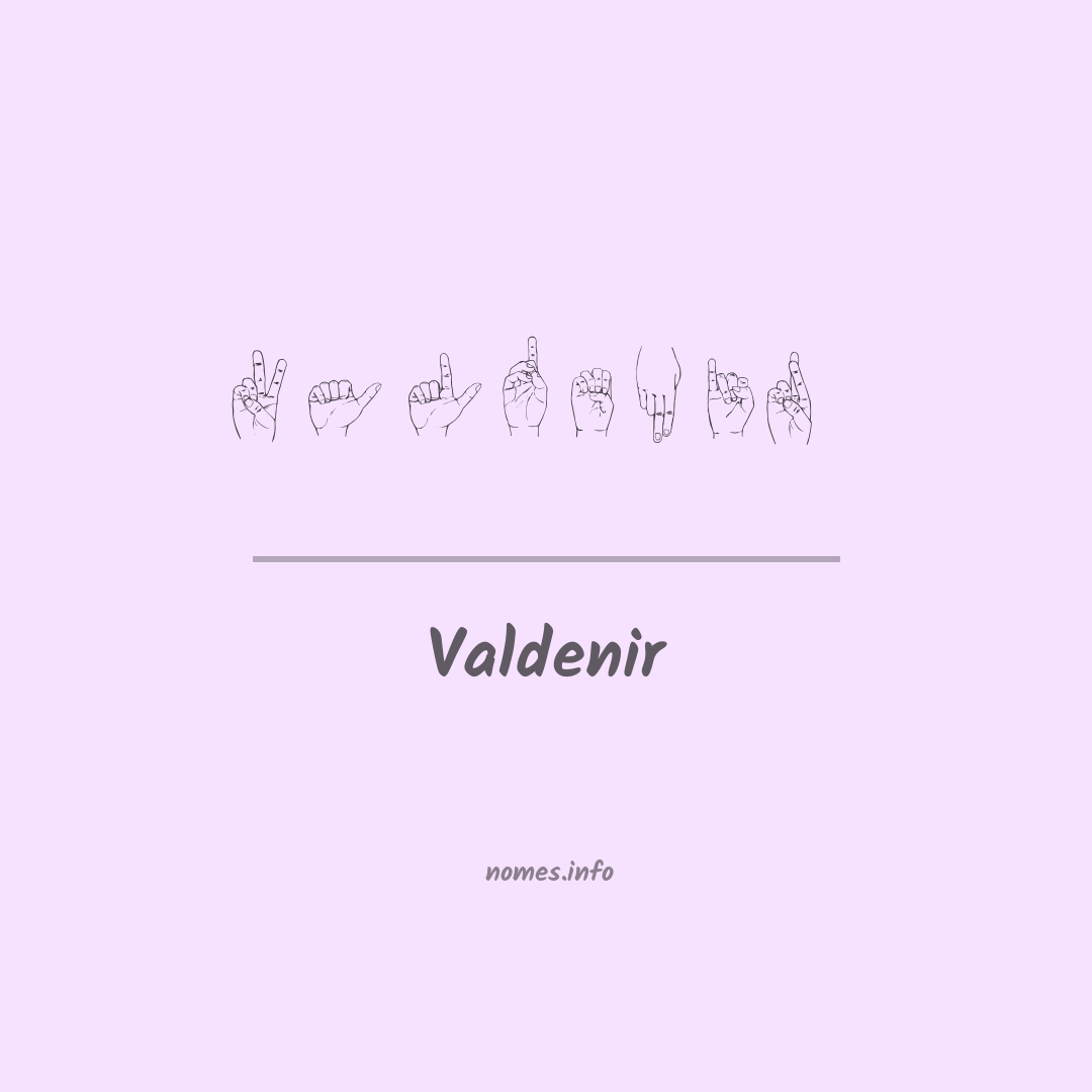 Valdenir em Libras