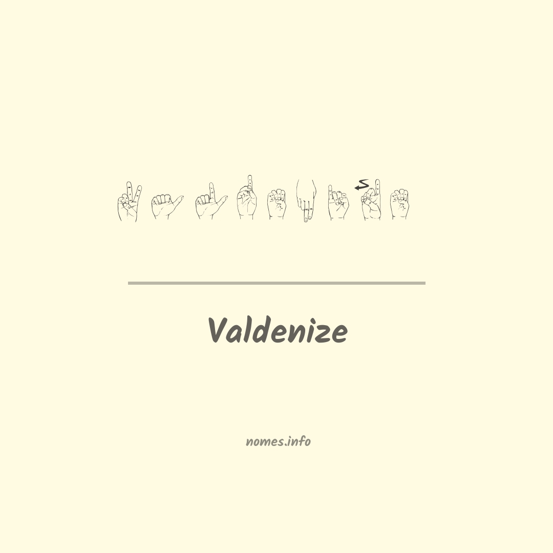 Valdenize em Libras