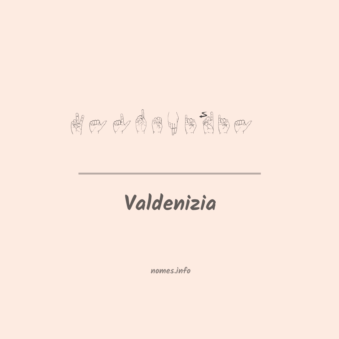 Valdenizia em Libras