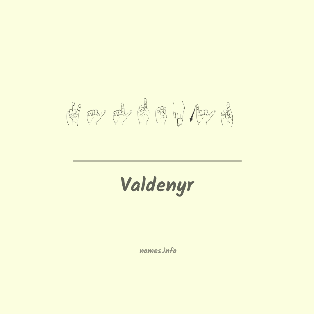 Valdenyr em Libras