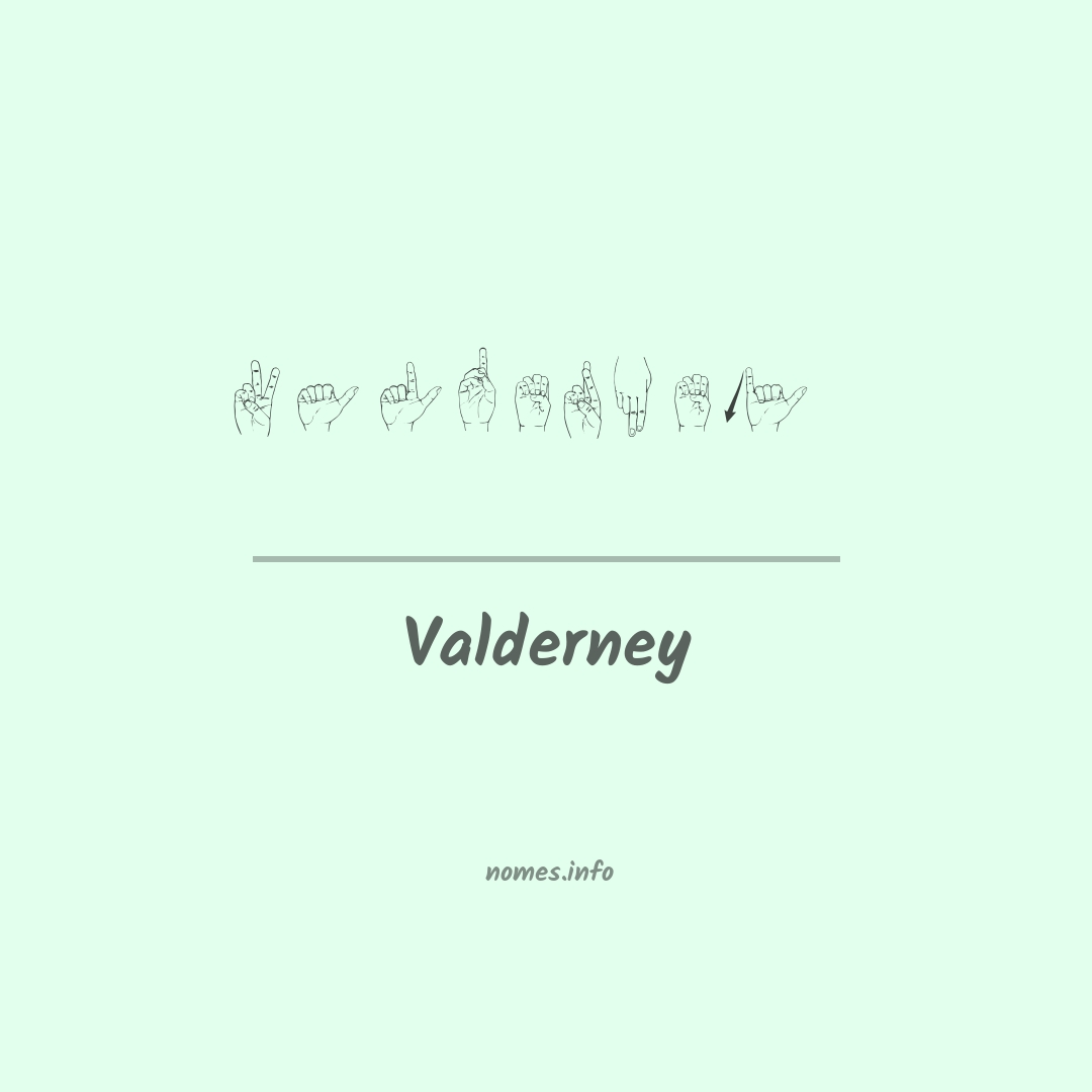 Valderney em Libras