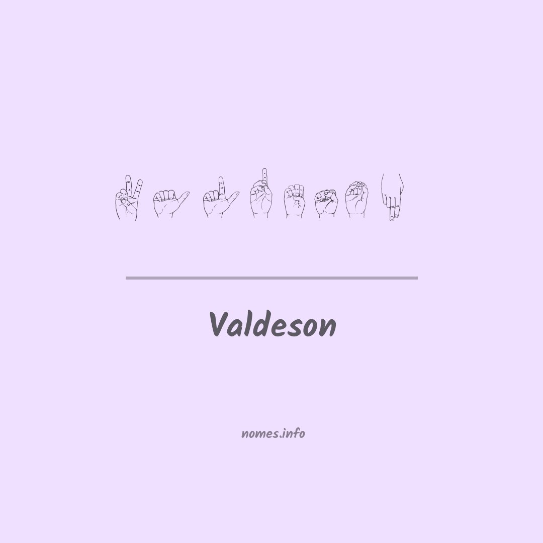 Valdeson em Libras