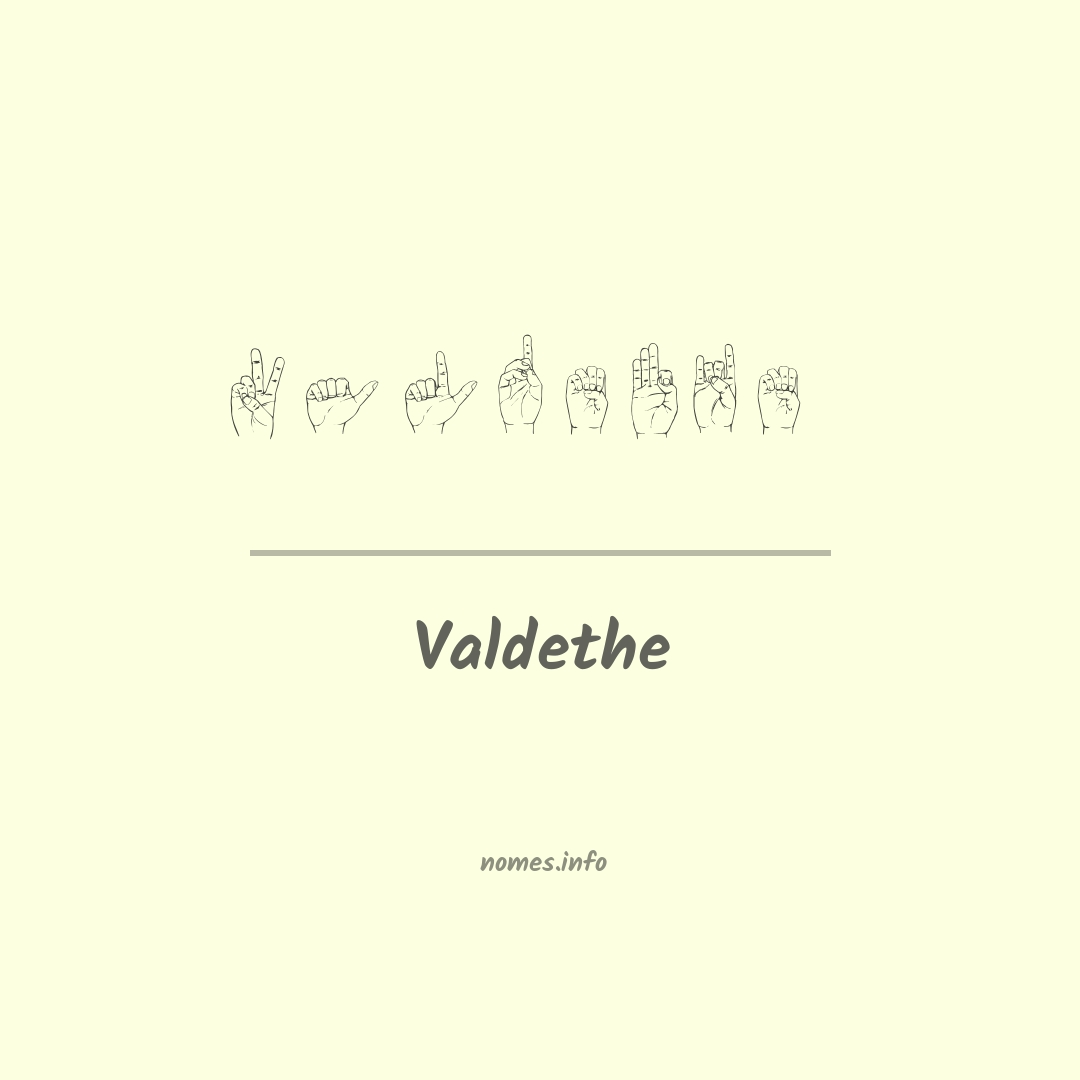 Valdethe em Libras