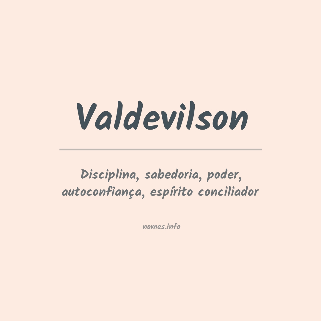 Significado do nome Valdevilson