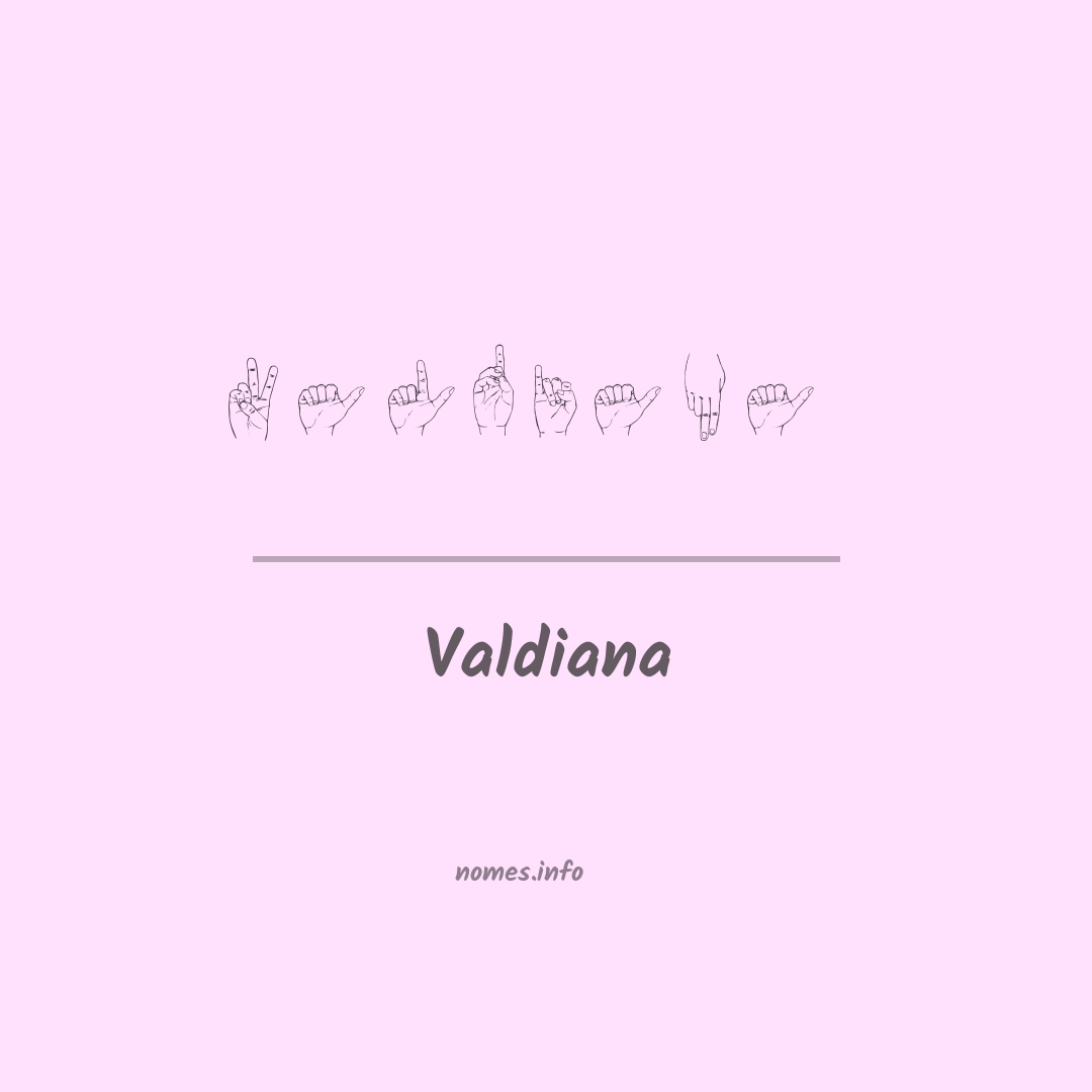 Valdiana em Libras