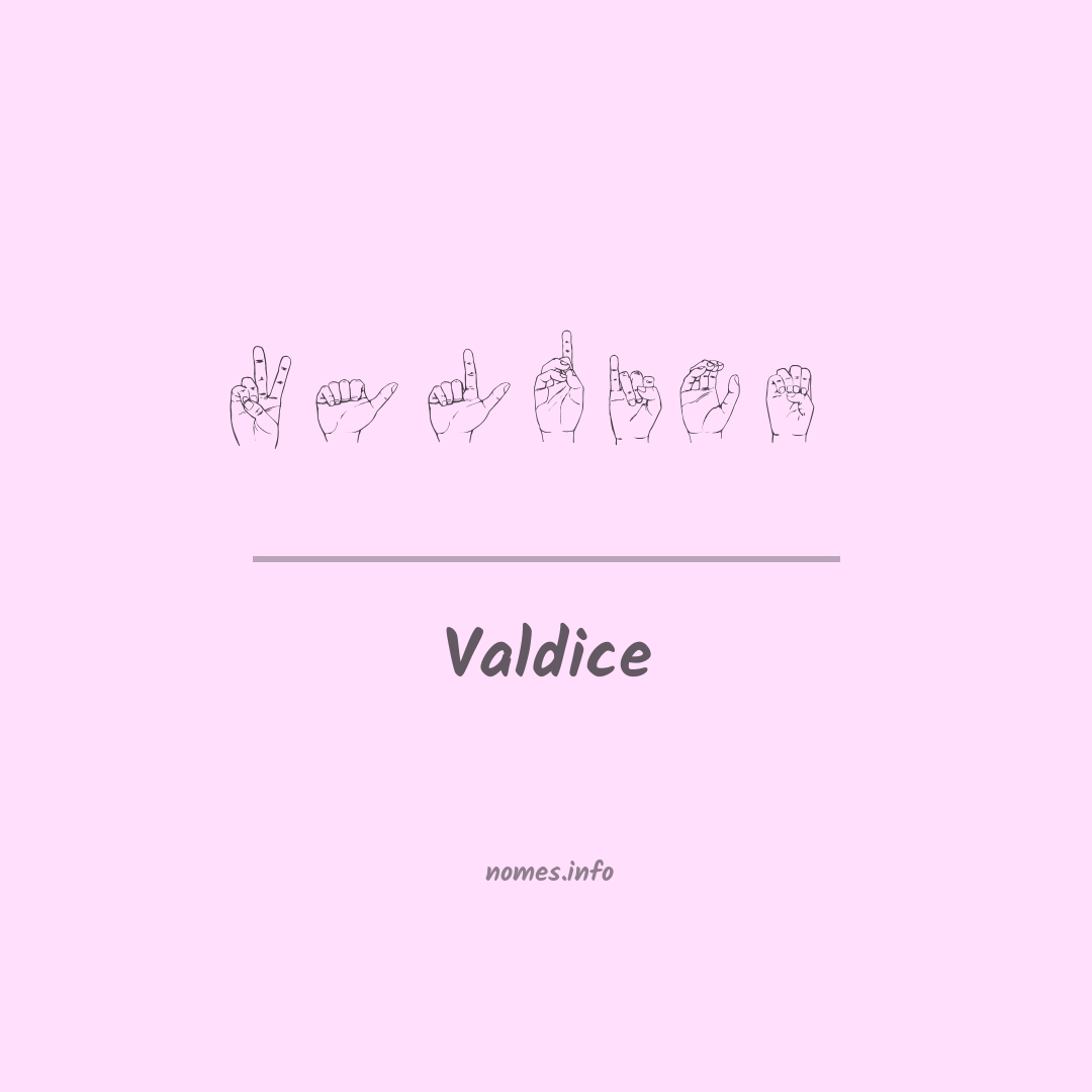 Valdice em Libras