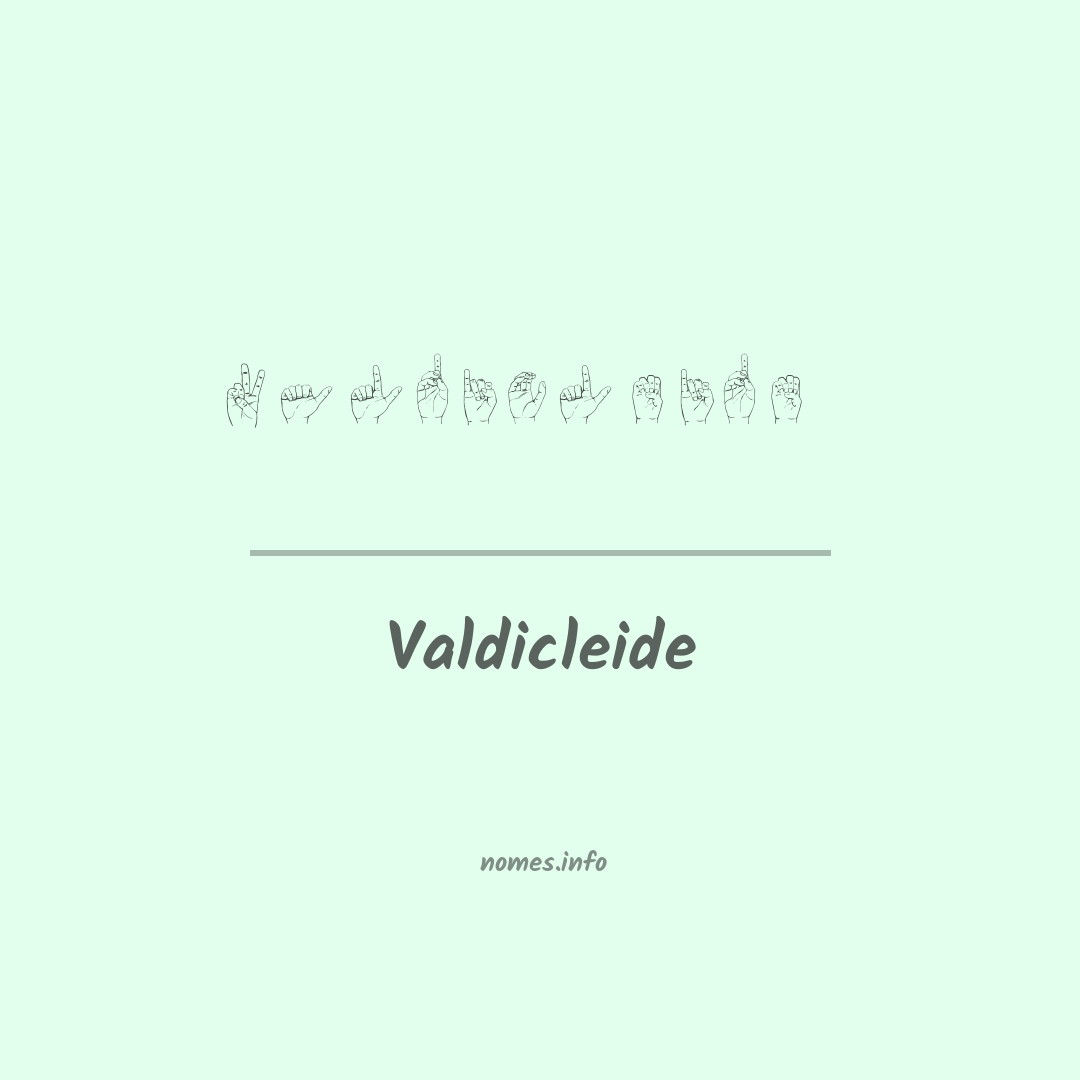 Valdicleide em Libras