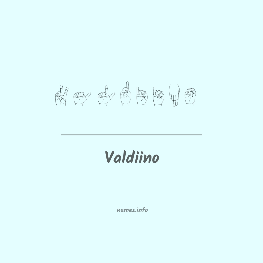 Valdiino em Libras