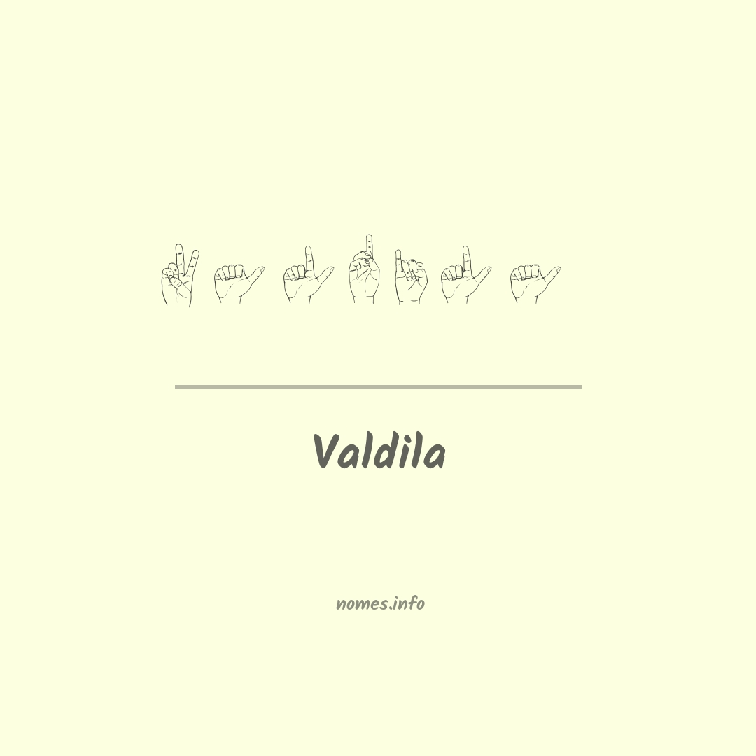 Valdila em Libras
