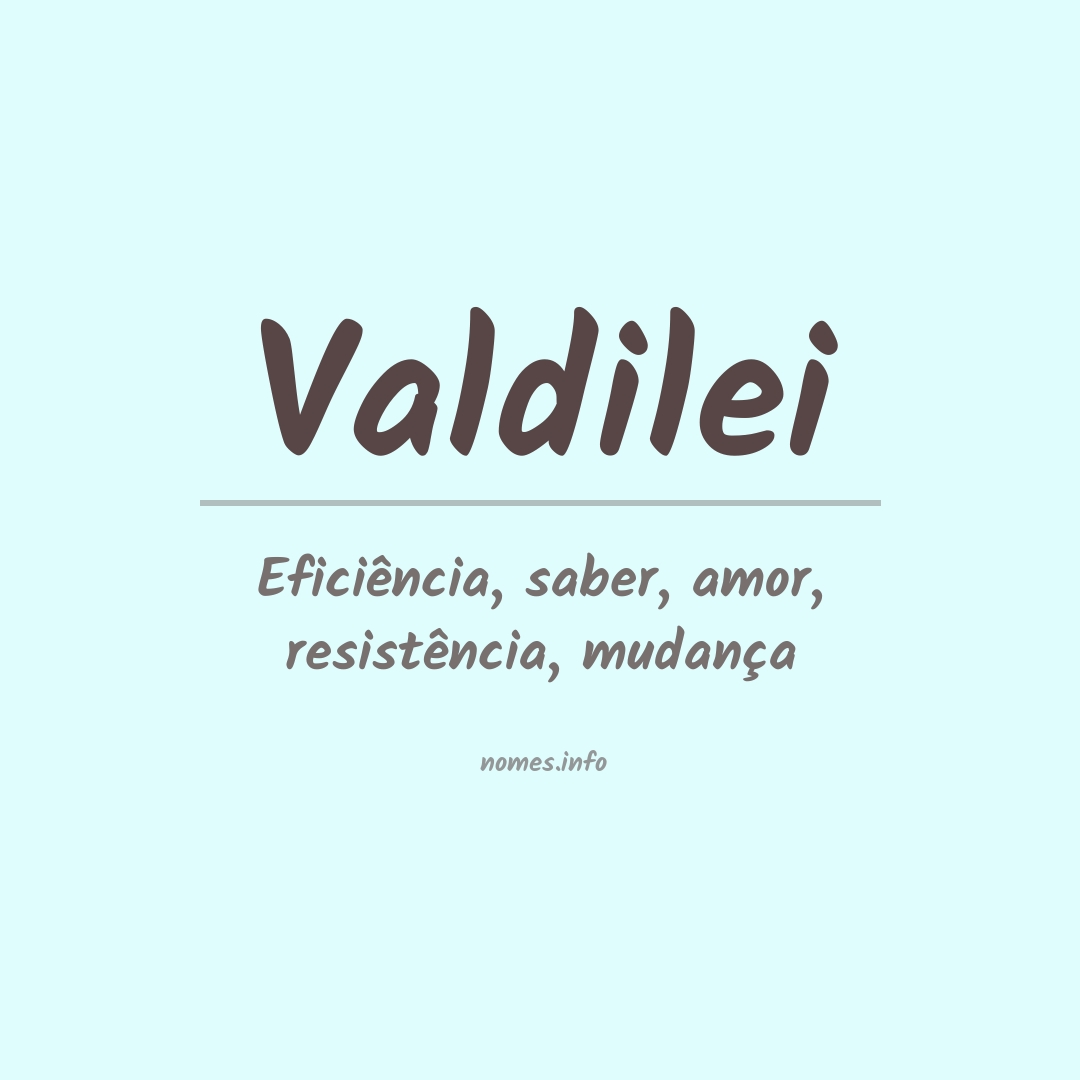 Significado do nome Valdilei